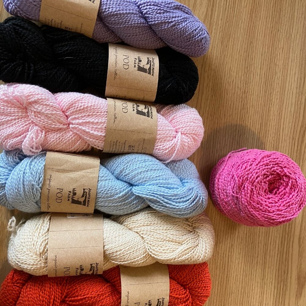 7 Skeins Organic Cotton Yarn